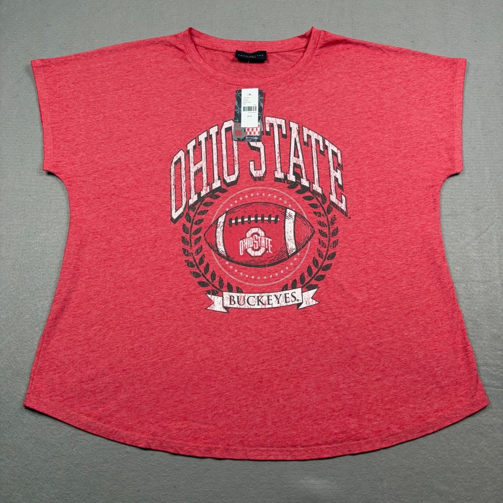Ohio State Womens 18/20‎ Graphic Tee Red Heathered NWT